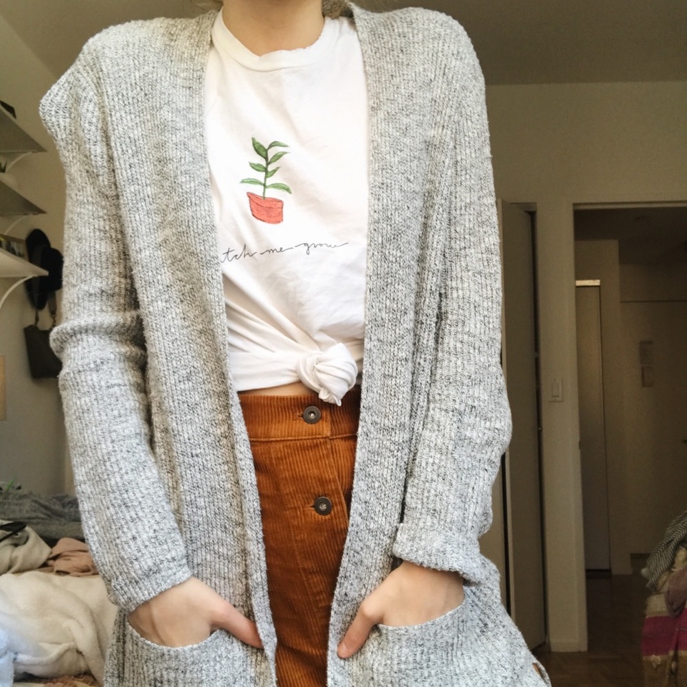 Madewell Marled Gray Cardigan